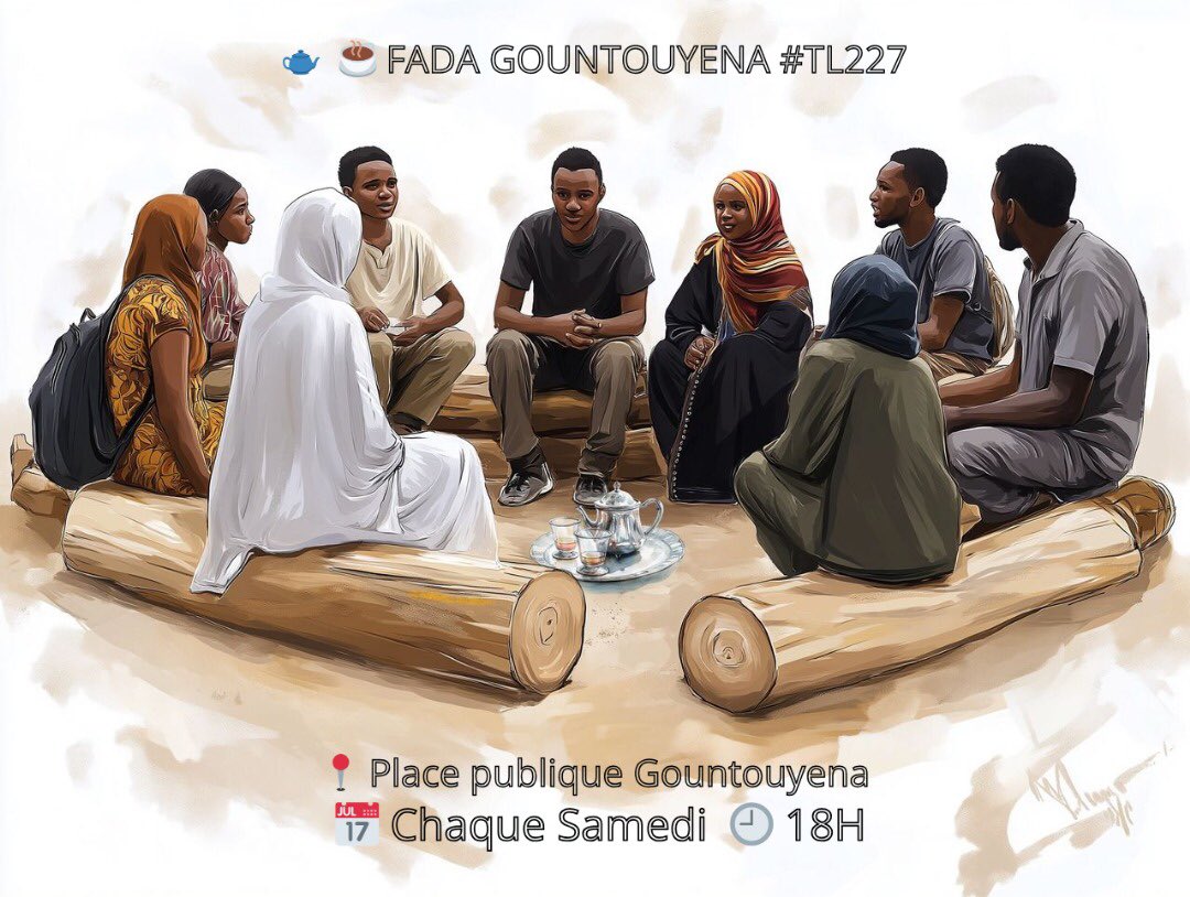 Fada Gountouyena (@f_gountouyena) on Twitter photo Hellllooooo Guys.
Ce soir à partir de 18h,on se prend comme d’habitude autour d’un thé à la place publique Gountouyena.
<a href="/ibhkarim/">Karim. ⴾⵔⵎ 🤖</a> <a href="/Issakimho/">Imho 🌊🌵</a> <a href="/salissou227/">SB_Arzika</a> <a href="/SalissouFari/">Salissou Dan Fari</a> <a href="/Nahina_H/">Nahina🕸🇸🇨🇳🇪</a> <a href="/amin__Ne/">Amin - 🇳🇪</a> Hellllooooo Guys.
Ce soir à partir de 18h,on se prend comme d’habitude autour d’un thé à la place publique Gountouyena.
<a href="/ibhkarim/">Karim. ⴾⵔⵎ 🤖</a> <a href="/Issakimho/">Imho 🌊🌵</a> <a href="/salissou227/">SB_Arzika</a> <a href="/SalissouFari/">Salissou Dan Fari</a> <a href="/Nahina_H/">Nahina🕸🇸🇨🇳🇪</a> <a href="/amin__Ne/">Amin - 🇳🇪</a>