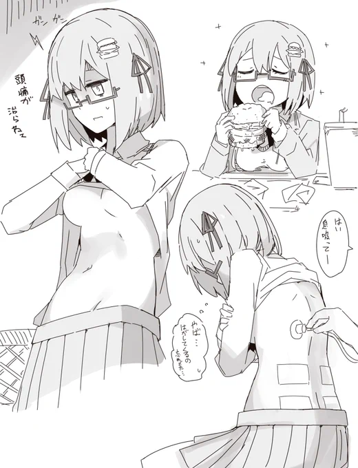ペンタブ練習にモーラスバーガーちゃん 