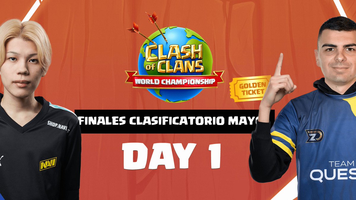 Sockers SU (@sockers_) on Twitter photo 🔴 LIVE
🥳🥳🥳🥳
Todos dentroooo!!!!
GOLDEN TICKET 🎫 ‼️
<a href="/CoCEsports/">Clash of Clans Esports</a>
✴️ FINALES Clasificatorio Mayo MUNDIALES DE CLASH OF CLANS
✅ Los 8 mejores Equipos del mundo
🔴 youtube.com/live/KxjNj85Ae…
🟣twitch.tv/sockerssu
⚫tiktok.com/@sockers.su
#CLASHOFCLANS 🔴 LIVE
🥳🥳🥳🥳
Todos dentroooo!!!!
GOLDEN TICKET 🎫 ‼️
<a href="/CoCEsports/">Clash of Clans Esports</a>
✴️ FINALES Clasificatorio Mayo MUNDIALES DE CLASH OF CLANS
✅ Los 8 mejores Equipos del mundo
🔴 youtube.com/live/KxjNj85Ae…
🟣twitch.tv/sockerssu
⚫tiktok.com/@sockers.su
#CLASHOFCLANS