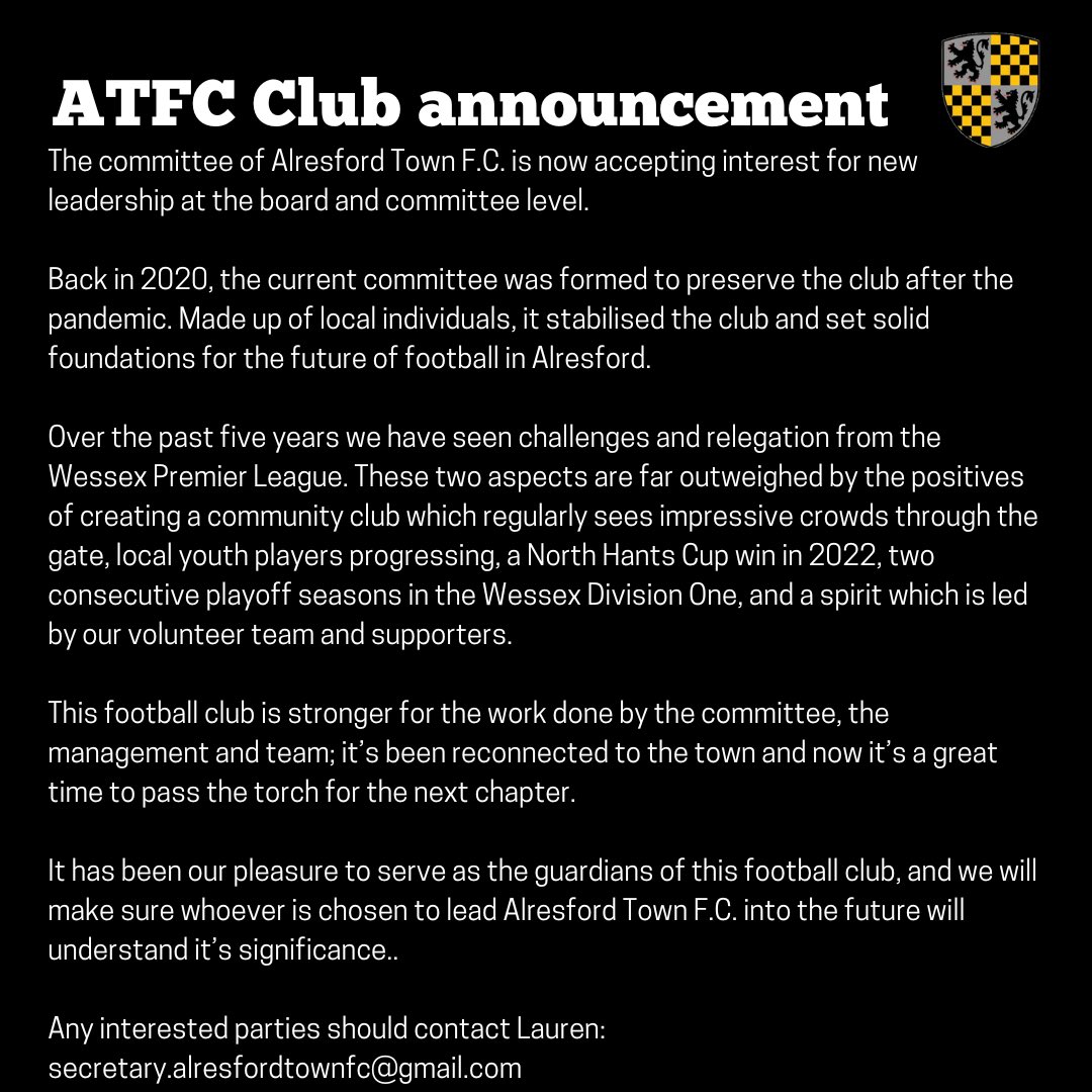 Alresford Town FC (@alresford_town) on Twitter photo 