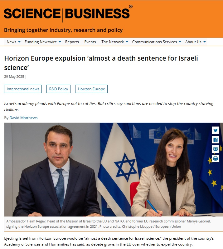 “Many people, including myself, are fighting adamantly against the government and against what's going on in Gaza. There are other ways to put pressure on Israel.”
In a time of mounting international debate, the President of the Israel Academy of Sciences and Humanities, Prof.