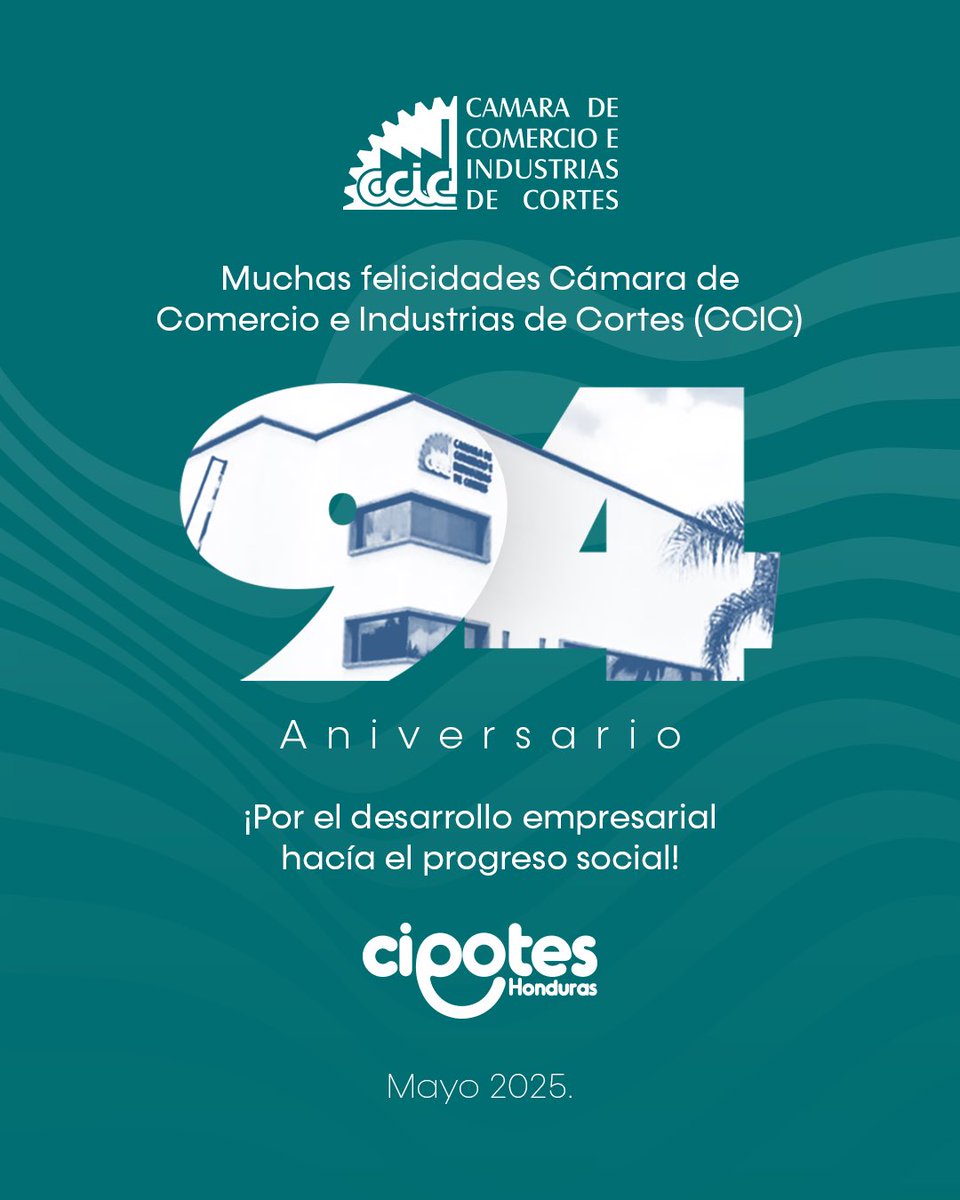 Desde Cipotes Honduras celebramos el aniversario de una institución que ha sido motor de desarrollo, liderazgo y compromiso con nuestro país🇭🇳

Gracias por apostar por la libre empresa, la inversión y por generar oportunidades que impactan positivamente la vida de los hondureños.