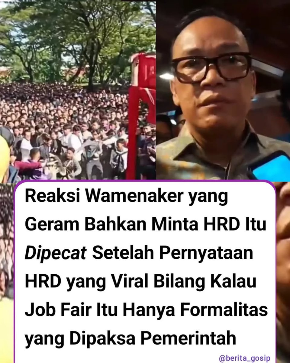Baru ngomong kenyataan soal job fair, karier langsung tamat?! 😨