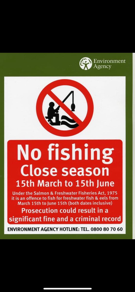 DCFishEA's tweet image. Closed season 🚫 patrol along the river Exe. The rivers open again for coarse fishing after the 15 June.
If you are fishing 🎣 please make sure you have a valid rod licence to avoid prosecution.