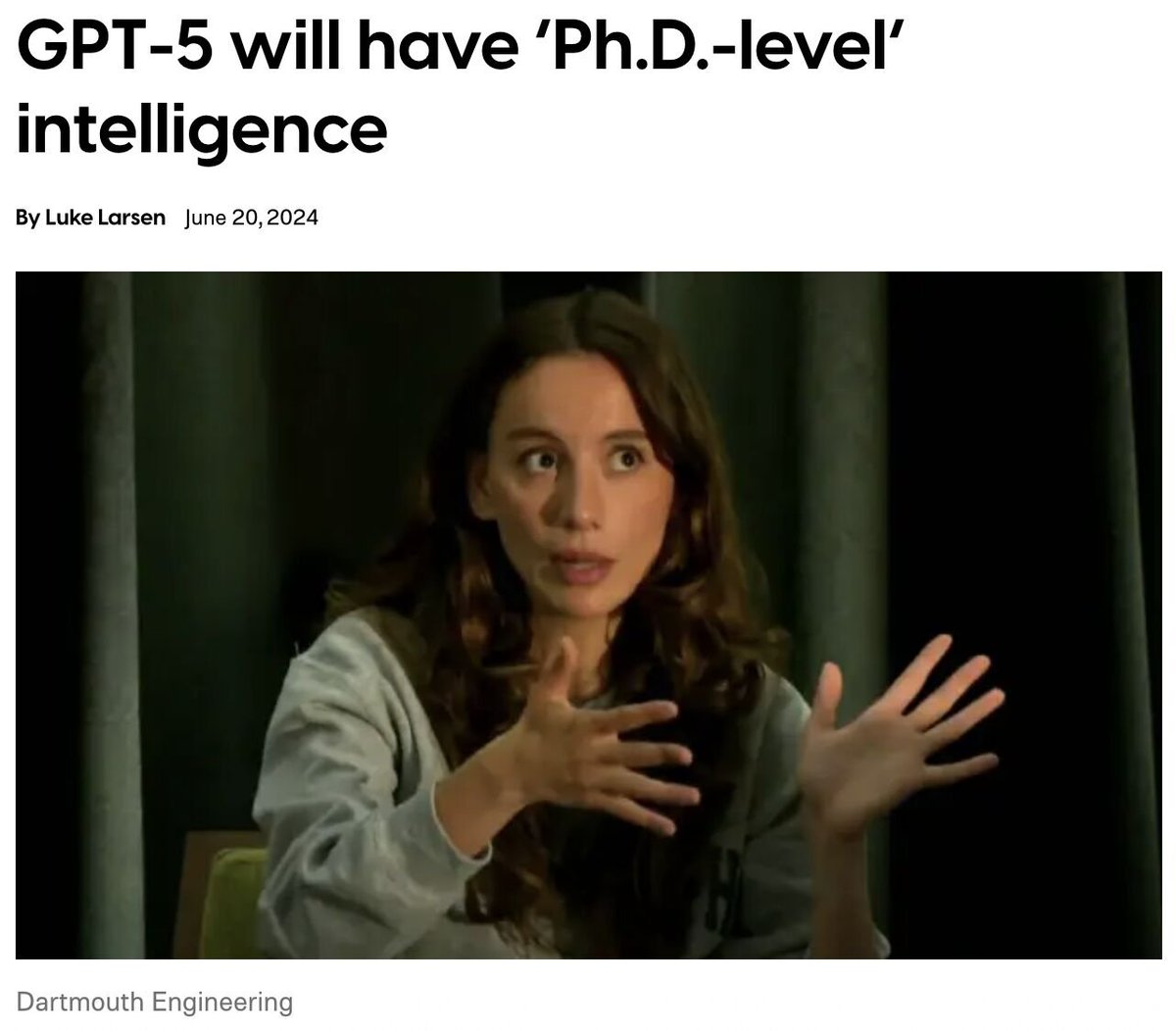 Does that mean it will start emotionally questioning the value of its job, regretting every choice that brought them there, and stressing about its future?