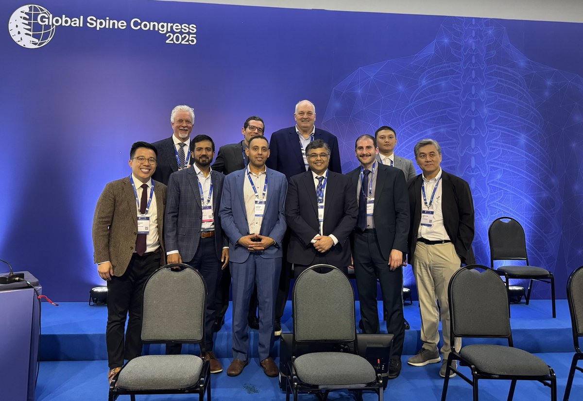 andrewchanMD's tweet image. 🤝 Excellent @AOSpine x @CSRS_org collaboration at this year’s Global Spine Congress in Rio de Janeiro 🇧🇷
A treat to moderate this Cervical Spine Research Society co-branded symposium on controversies of the cervical spine including lively debates on multiple topics
🔵C3-6:…