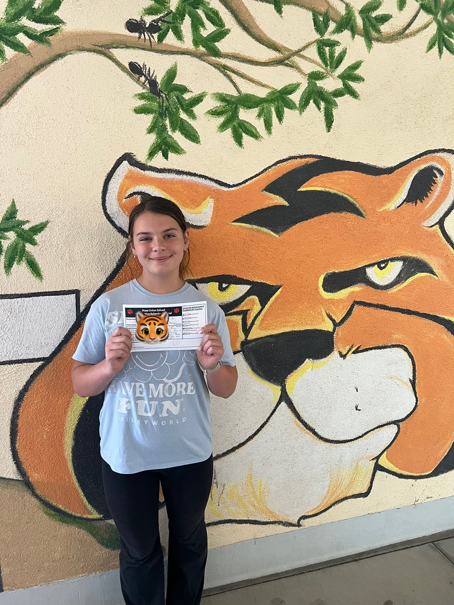 Congrats to our PAWSitive 🐾 Behavior Referral recipients. They were recognized by staff for going above &amp; beyond in demonstrating @mesaunionschool Guidelines for Success. Way to go! We are so proud of you! Go Tigers! 🐅 #DifferenceMaker🐯💙 #TheMesaWay  #mesamoments