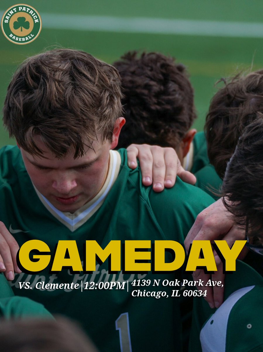 GAMEDAY!! Shamrocks take on Clemente High school in the Regional Finals at Reed Dunning. Let’s pack the stands ☘️⚾️🔥
#stpatrickbaseball