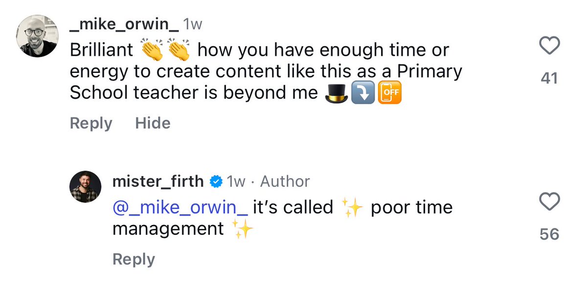 Meanwhile, on Instagram, people are questioning my credentials as an actual full time teacher. For more info on how I juggle this, see below: