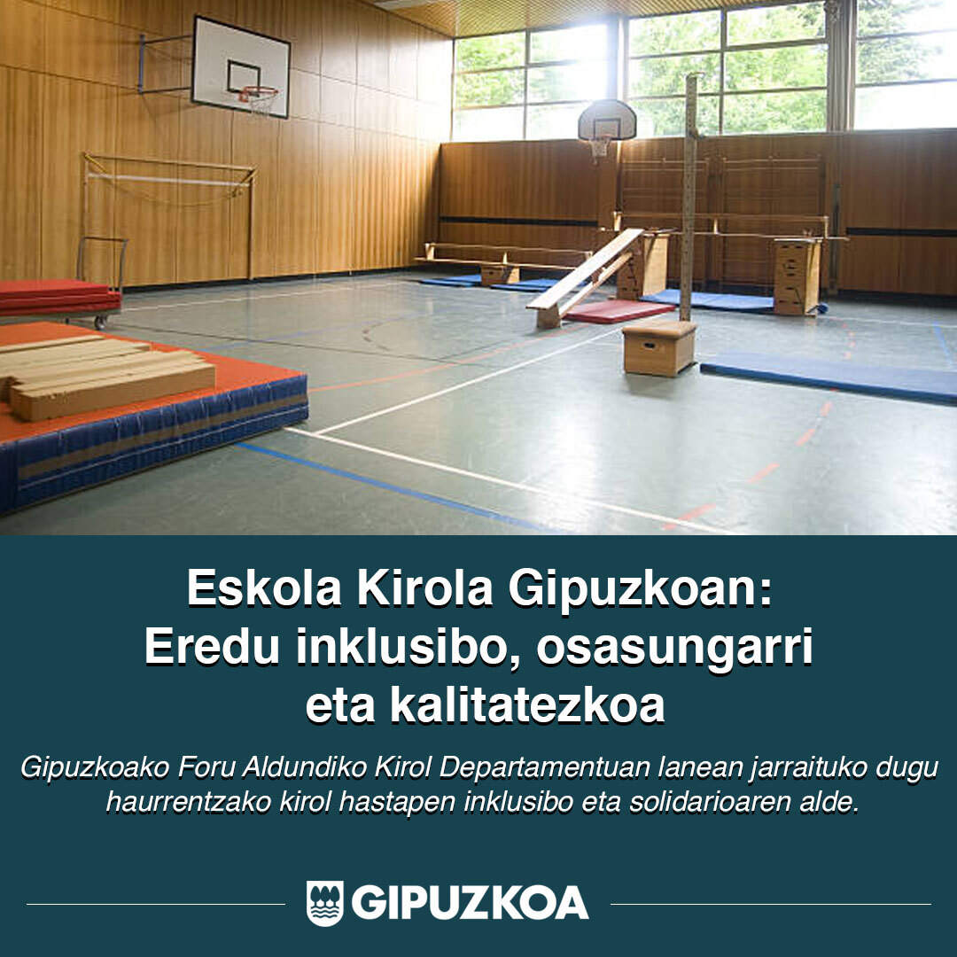📢Osasunean, garapen integralean eta ohitura onetan oinarritutako kirol hastapeneko eredu batean sinesten dugu Gipuzkoan. Multikirolari buruzko epai berria erronka bat da, baina eredu inklusibo eta kalitatezko bat defendatzen jarraituko dugu.  gip.eus/iqg4b2