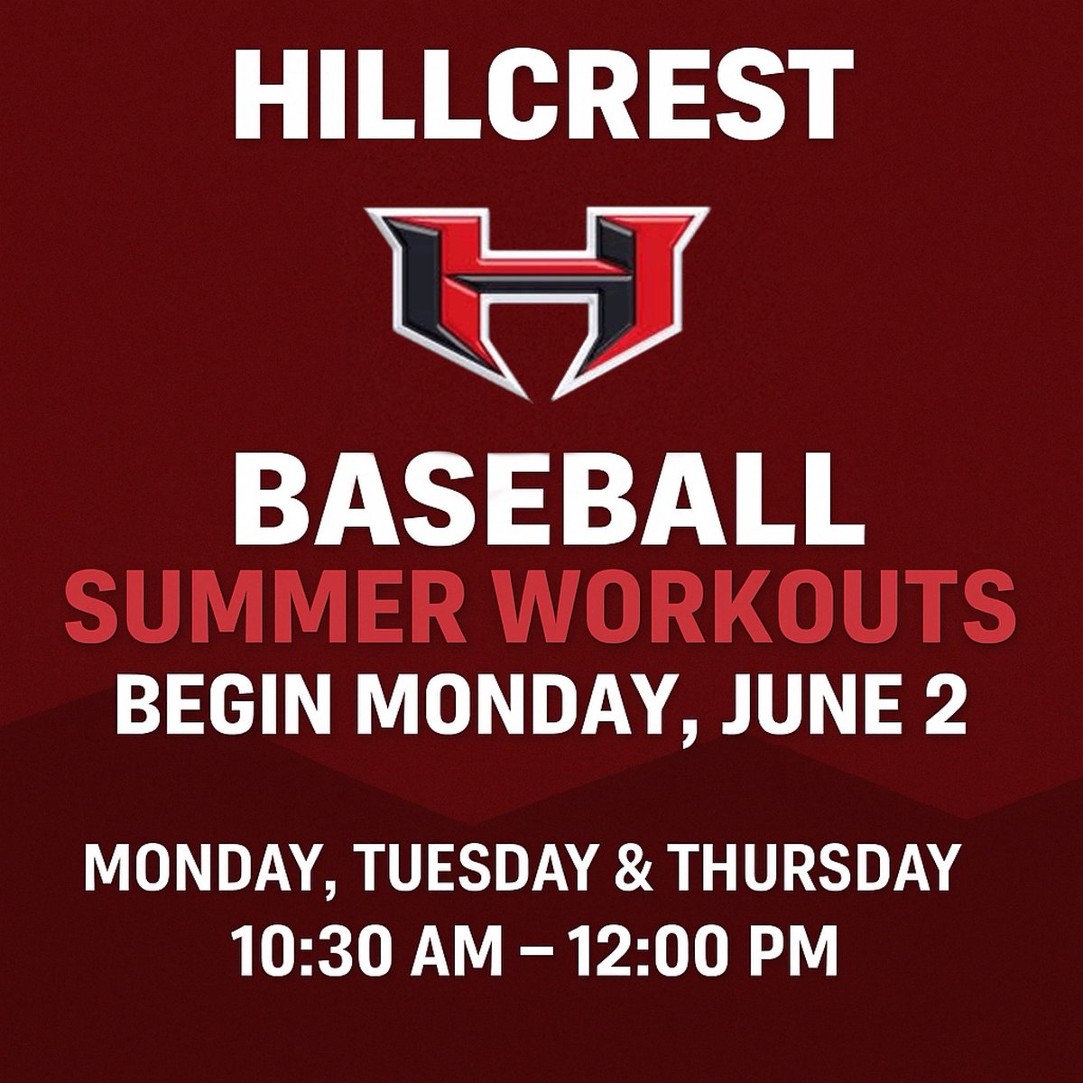 Summer Grind Loading…🔥

Lock in. Compete. Close the gap.

🏋️‍♂️ Iron Horns Challenge ✅

🐏 RAMS Cup ✅

RAMS: Relentless, Accountable, Mentally Tough, Selfless

#HillcrestBaseball #RAMS #IronHorns #BuiltByTheHorns