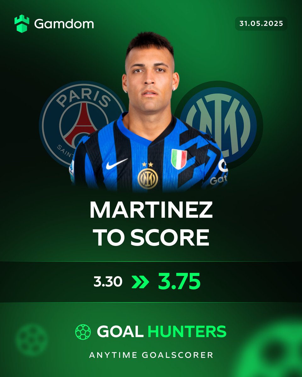 🇫🇷 Ousmane Dembele in the #UCL this season: 👕 14 games | ⚽️ 8 goals | 🅰️ 4 assists

🇦🇷 Lautaro Martinez in the #UCL this season: 👕 13 games | ⚽️ 9 goals | 🅰️ 2 assists

Are you backing either to score in the final? 🤔