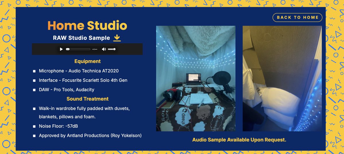 🚨 BRAND NEW WEBSITE ALERT 🚨 

That’s right, I have COMPLETELY REVAMPED my voice acting website with carrd, check it out using the link in my bio!

Honestly hated my old one, too boring, too generic. This one is so much smoother, condensed and ME 😆🎭

What do you guys think! 😄