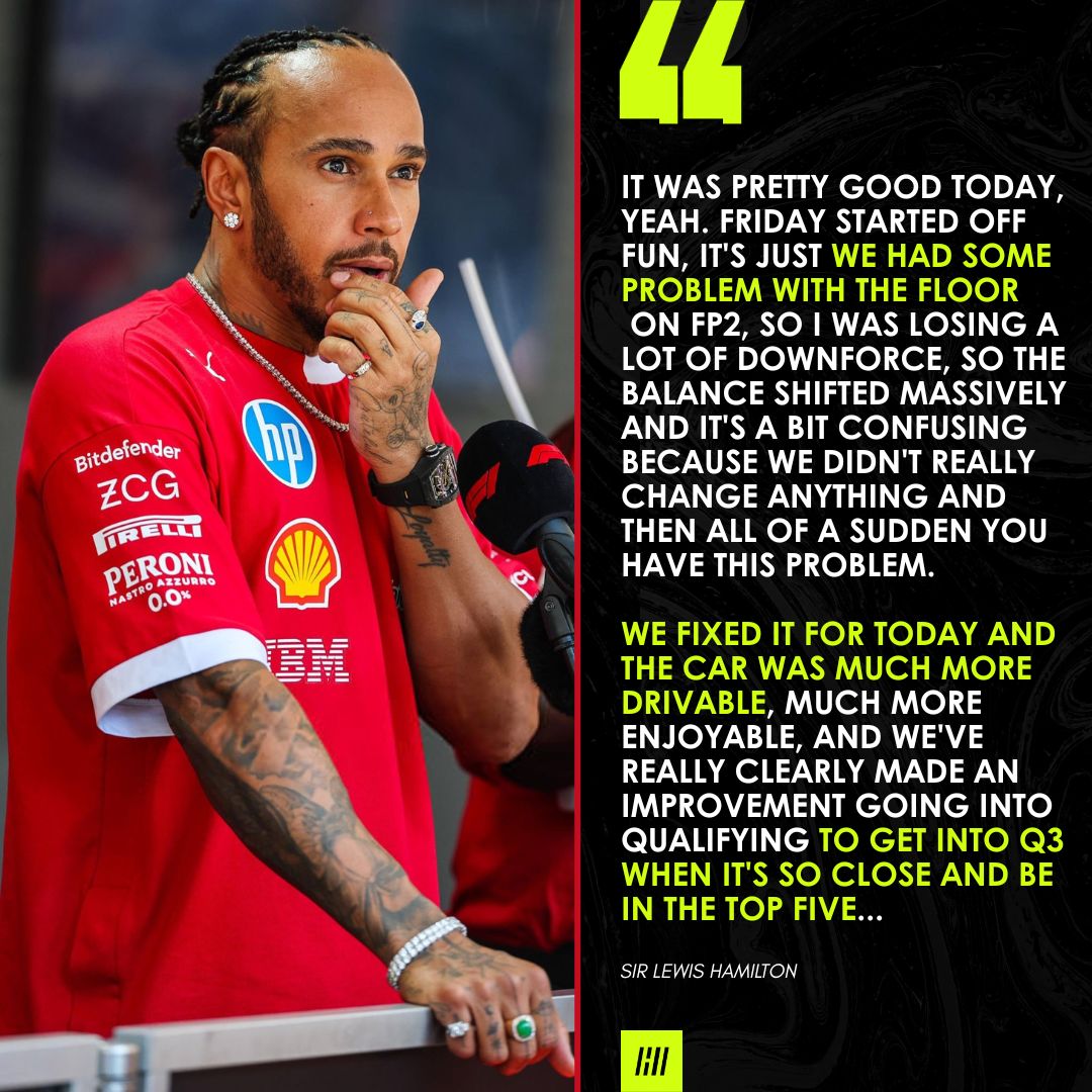 LH44_insights's tweet image. 🎙️| Lewis : “going into qualifying to get into Q3 when it's so close and be in the top five... ”
I love when Lewis is happy with his own performance 😊
#SpanishGP 🇪🇸