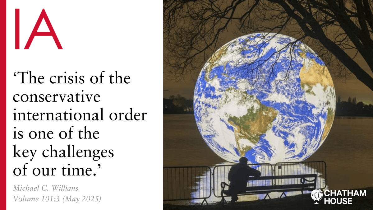 International Affairs (@iajournal_ch) on Twitter photo Without conservative support, the liberal international orders’s ability to defend itself is severely weakened, argues Michael C. Williams (<a href="/uOttawa/">Université d'Ottawa | University of Ottawa</a>).
Read his analysis of the American-led post Second World War era: doi.org/10.1093/ia/iia… Without conservative support, the liberal international orders’s ability to defend itself is severely weakened, argues Michael C. Williams (<a href="/uOttawa/">Université d'Ottawa | University of Ottawa</a>).
Read his analysis of the American-led post Second World War era: doi.org/10.1093/ia/iia…