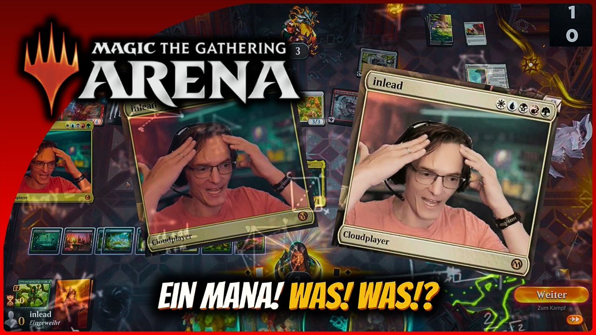 CloudplayTalk's tweet photo. Was war euer verrücktester Sieg in Magic: The Gathering Arena?
Meiner ist jetzt im neuen Jump-In Video auf Cloudplay zu sehen. 😂
🔴https://t.co/w458gbAw29
#MagicTheGathering #MTGA #Cloudplay https://t.co/dfASVMldja