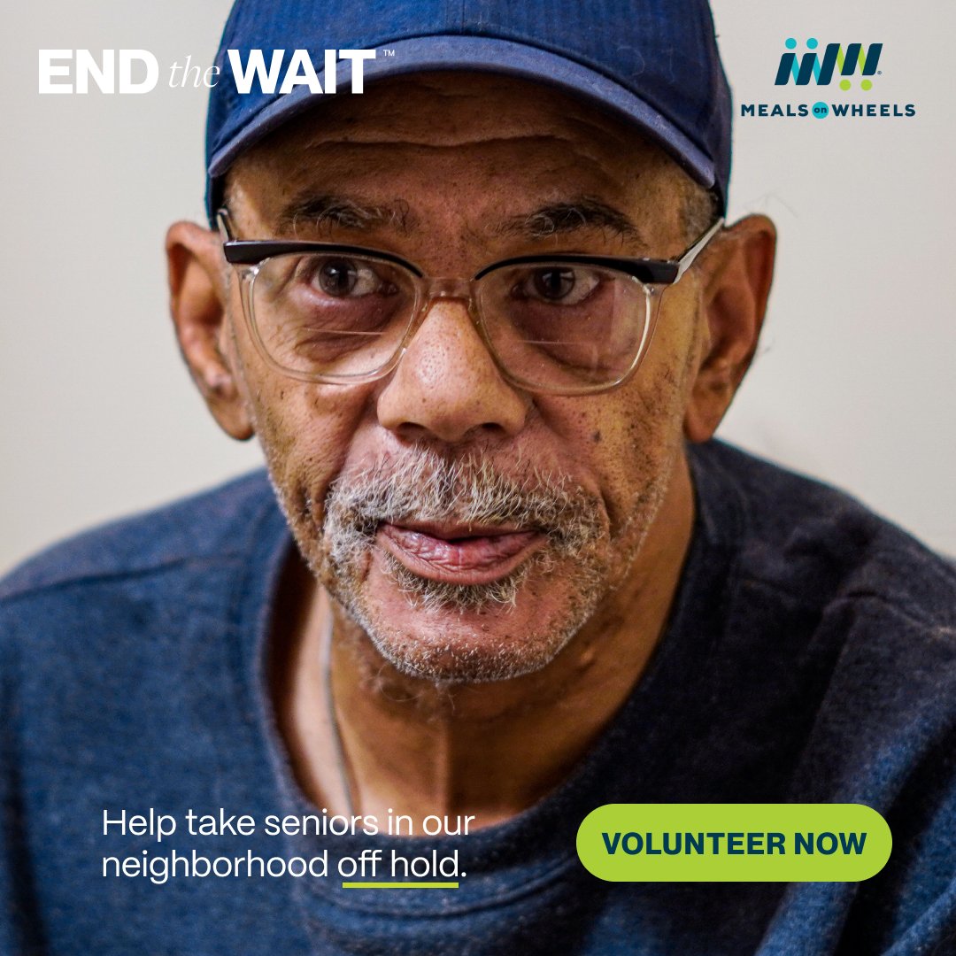 As #OlderAmericansMonth comes to a close, it’s time to #EndTheWait &amp; help MOWD enroll more seniors in life-changing services.

A great way to make a difference is by volunteering! Apply now👉ow.ly/xEOF50W1v1q