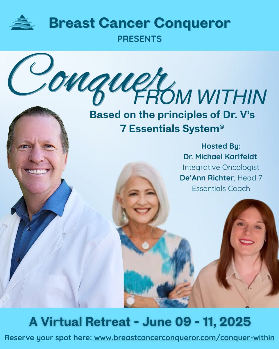 I’m excited to share that I’ll be a guest speaker for the upcoming Conquering From Within – A Retreat for Mind &amp; Heart!

This virtual event hosted by Breast Cancer Conqueror®

Join us from anywhere! Reserve your spot here:
breastcancerconqueror.com/conquer-within