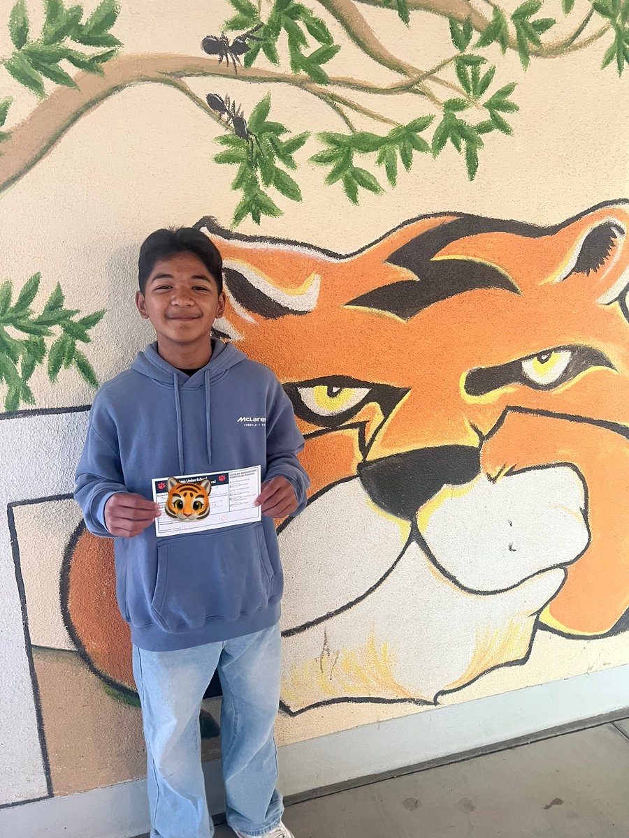Congrats to our PAWSitive 🐾 Behavior Referral recipients. They were recognized by staff for going above &amp; beyond in demonstrating @mesaunionschool Guidelines for Success. Way to go! We are so proud of you! Go Tigers! 🐅 #DifferenceMaker🐯💙 #TheMesaWay  #mesamoments