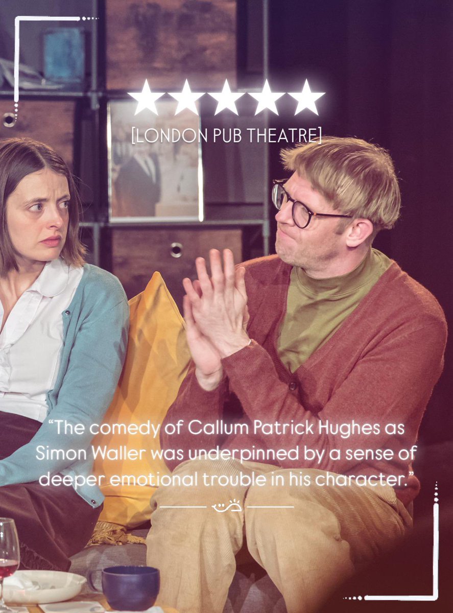 Callum Patrick Hughes (@callumphughes) on Twitter photo Come see me be silly <a href="/OmnibusTheatre/">Omnibus Theatre</a>
"You must go and see this if you can, it is the best play I’ve seen for years and possibly the best modern play I’ve ever seen" ⭐️⭐️⭐️⭐️⭐️ <a href="/pubtheatres1/">LondonPubTheatres</a> Come see me be silly <a href="/OmnibusTheatre/">Omnibus Theatre</a>
"You must go and see this if you can, it is the best play I’ve seen for years and possibly the best modern play I’ve ever seen" ⭐️⭐️⭐️⭐️⭐️ <a href="/pubtheatres1/">LondonPubTheatres</a>