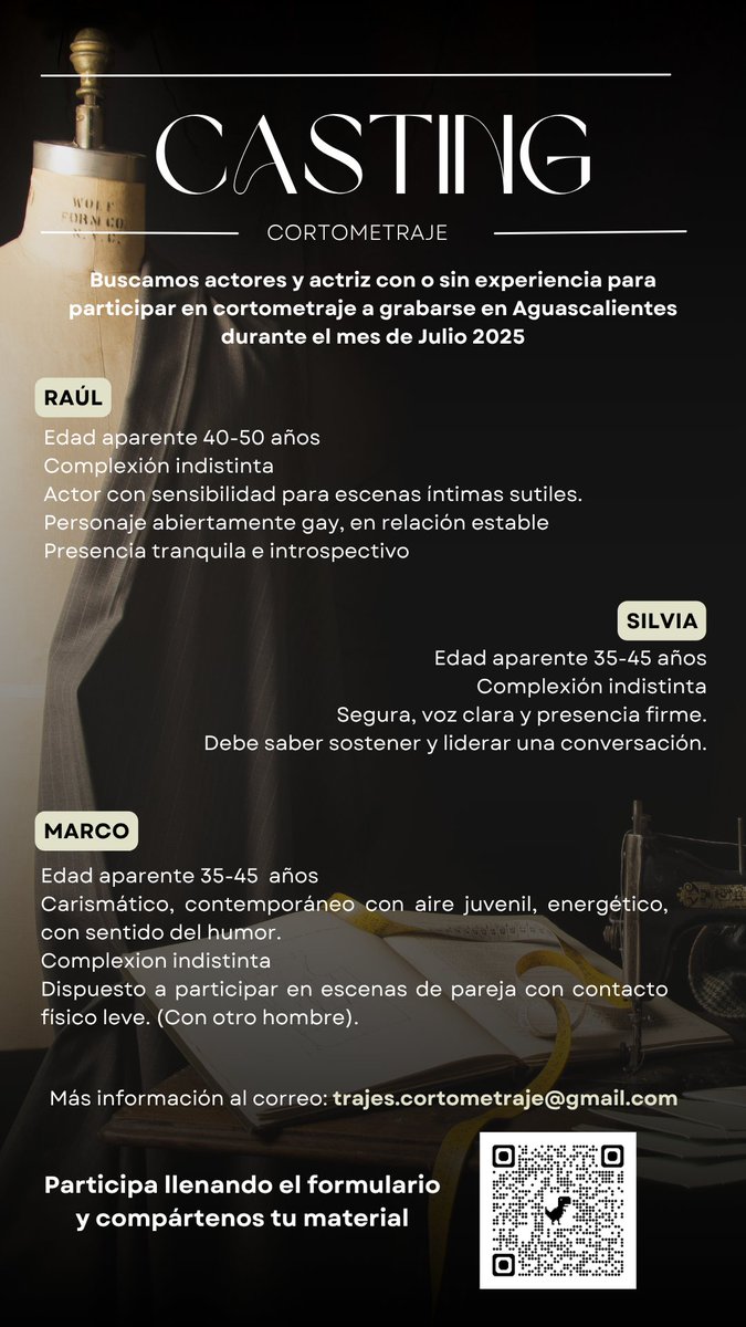 ¡Seguimos con #castingcall  abierto!
No se requiere experiencia previa
Abierto a toda la república Mexicana
forms.gle/eCitrp4iQgUQwL…