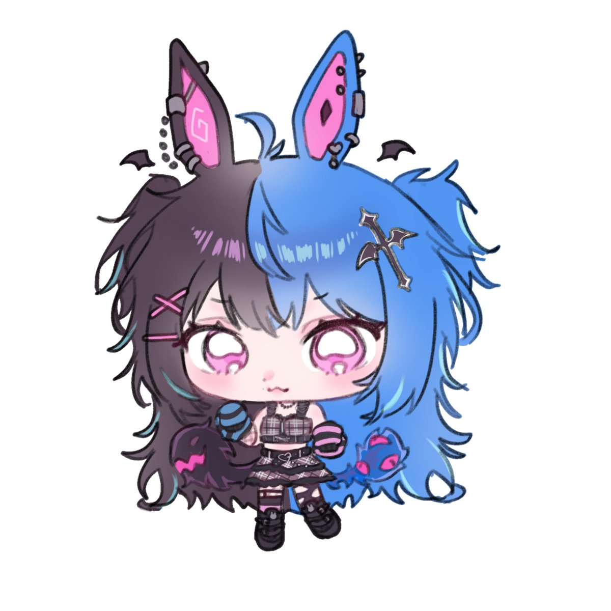 i'm smol! 🖤💙

🎨: @/JovallineJova ☆ #404MONO_art
