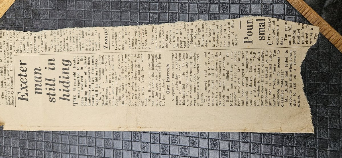 Love the fact my now deceased grandad was accused of being a 'low level' spy 😂