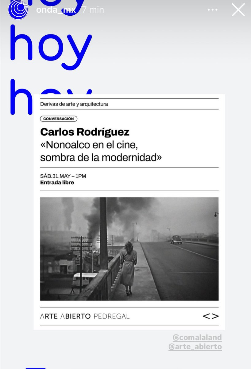 It’s tiiiiiime.
1 PM. Arte Abierto, Artz Pedregal.