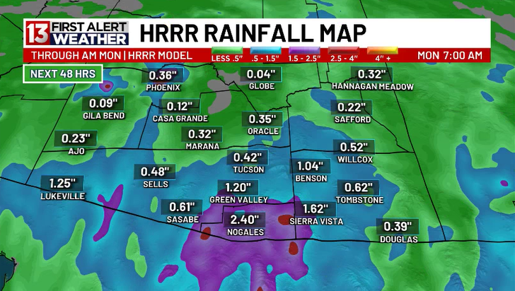 Seasonably rare widespread rain/storms will lead to a First Alert Action Day tomorrow, as widespread rain moves in tomorrow afternoon through tomorrow night. 🚨⛈️

#firstalertactionday #tucson #arizona #storms #arizonaweather