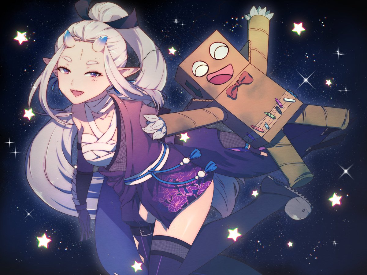 Peaceful_Box's tweet photo. (31/31) Box and the cardboardian had met at last! The cardboardian danced and spoke with Box, showing him how to use their third eye effectively to create a perfect existence! They both cheered and celebrated for the arrival of the existence for everyone! https://t.co/ou0YMqSikP