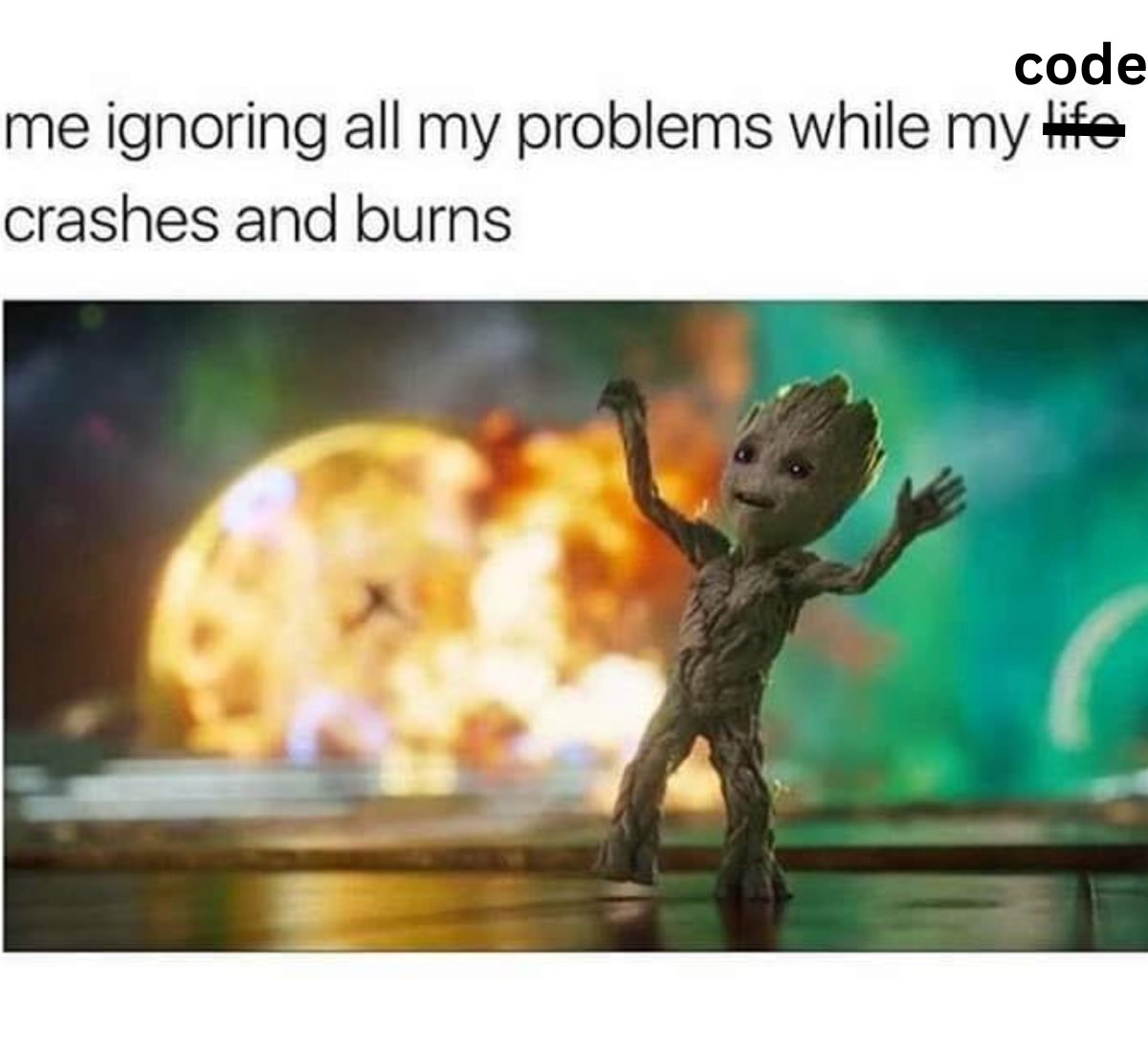 SQLGroup's tweet image. pov: me at the end of the month
#sql #sqlsolutionsgroup #guardiansofthegalaxy #sqlmeme #sqlhumor #dba #dbameme #dbajokes #iamgroot #grootmeme #programming #computerprogrammingmeme