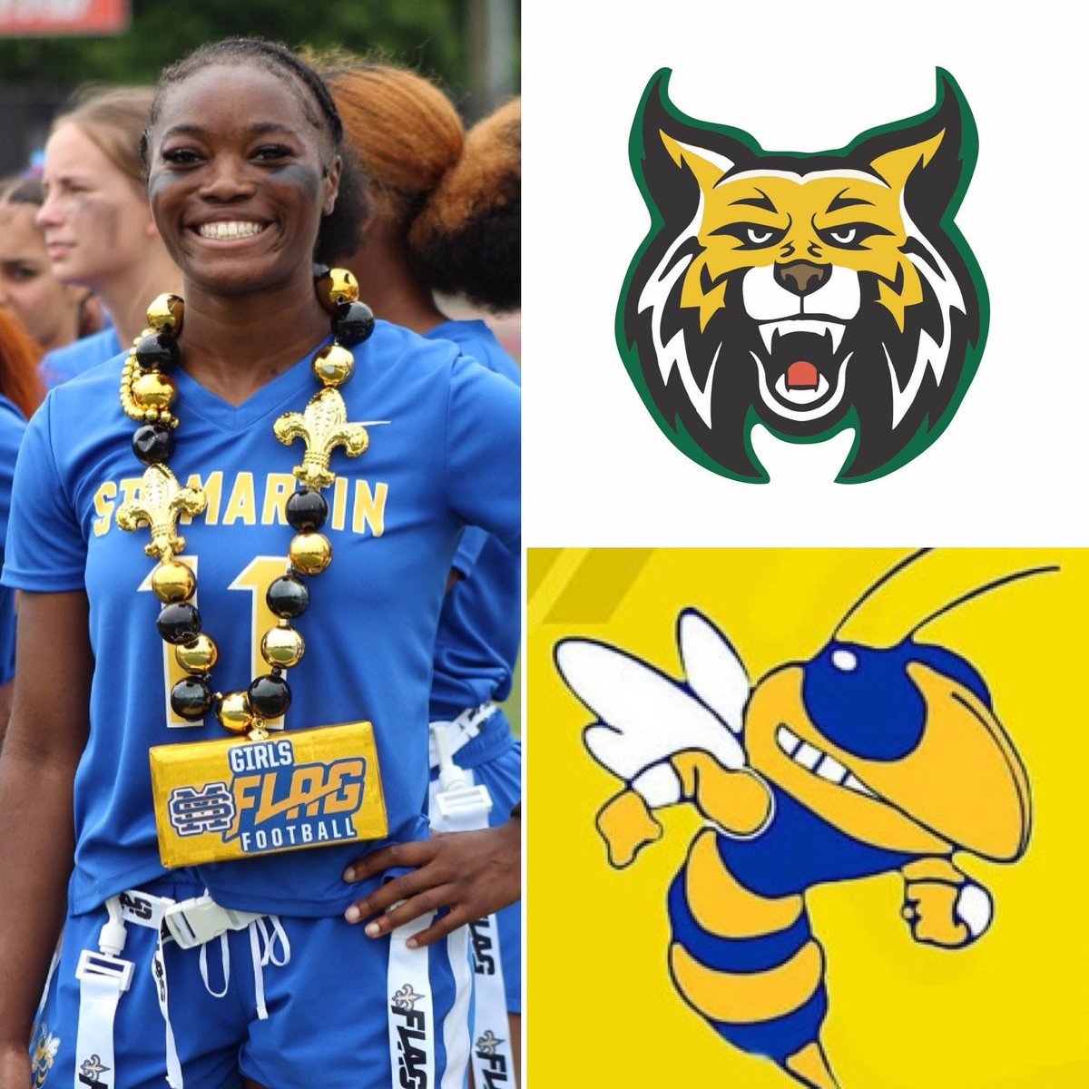 Congratulations to SMHS Girls Flag Football Player Yvette Nathan!Just just accepted a FULL SCHOLARSHIP to play Flag Football at Bishop State Community College in Mobile, AL! Thank you to Coach Goode &amp;his staff for believing in Yvette! @saintsincommunity @bishopst.wflagfootbal