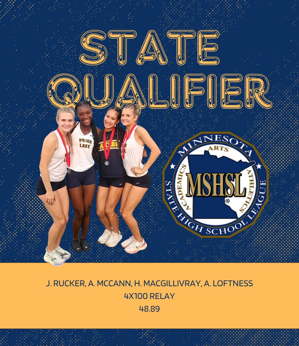 GirlsPLTF's tweet image. Awesome meet for the Lakers yesterday at Sections! 

⭐️Section 2AAA Runner-Up team finish
⭐️Section Champion in the triple jump &amp;amp; 300H (Ava Loftness) 
⭐️13 State Qualiers in 9 events
⭐️New school record in the 4x800m Relay &amp;amp; Section Champs
⭐️Section Head Coach of the Year