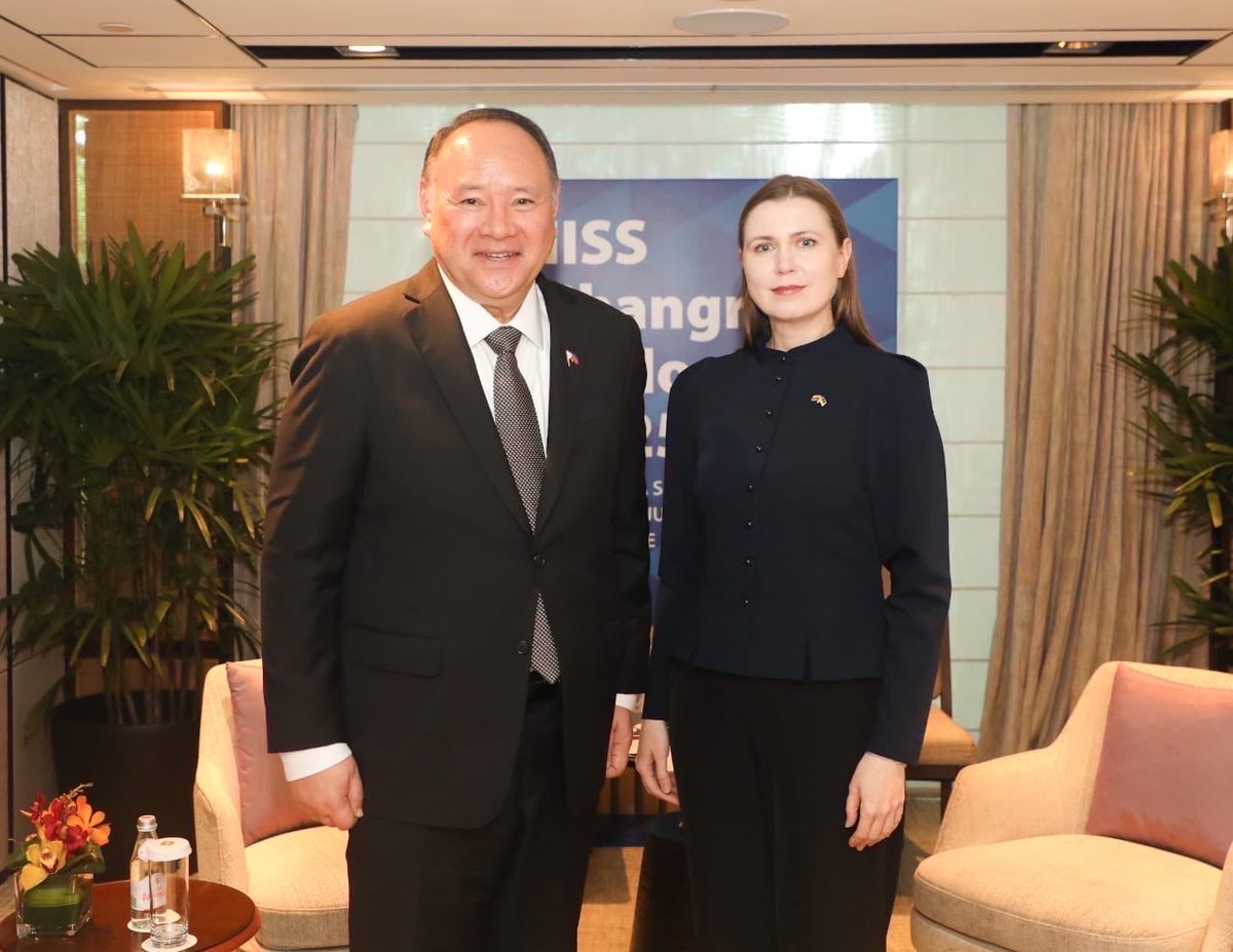 In the meeting with my colleague, Philippines 🇵🇭Secretary of National Defense Gilbert Teodoro, we discussed opportunities to enhance defence cooperation and wider security environmet.

Cyber and military exchanges, as well as defence industry are initial areas of cooperation.