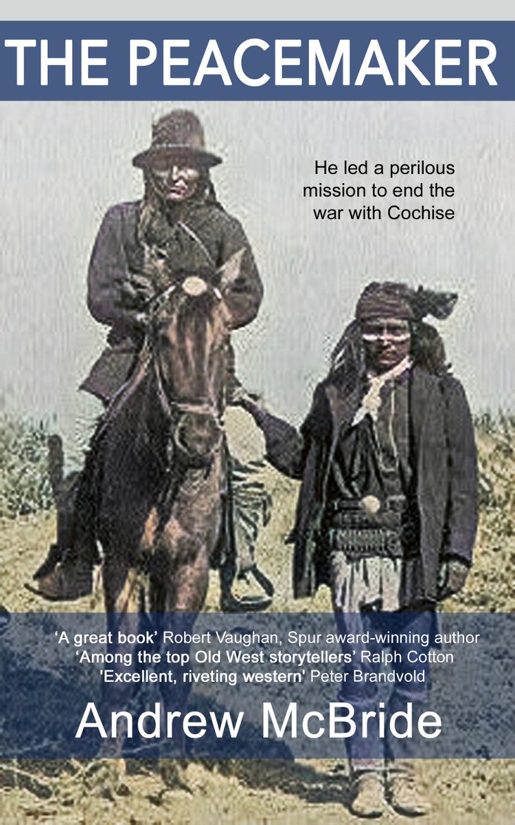 My #western #novel THE #PEACEMAKER - set in #Arizona 1871, featuring #Apache chief #COCHISE - has gained rave reviews from acclaimed authors Ralph #Cotton, (‘Reminiscent of… #Louis #L’#Amour…’) Peter #Brandvold ('Riveting.’) etc. Read CHAPTER ONE here: andrewmcbrideauthor.blogspot.com/2021/08/chapte…