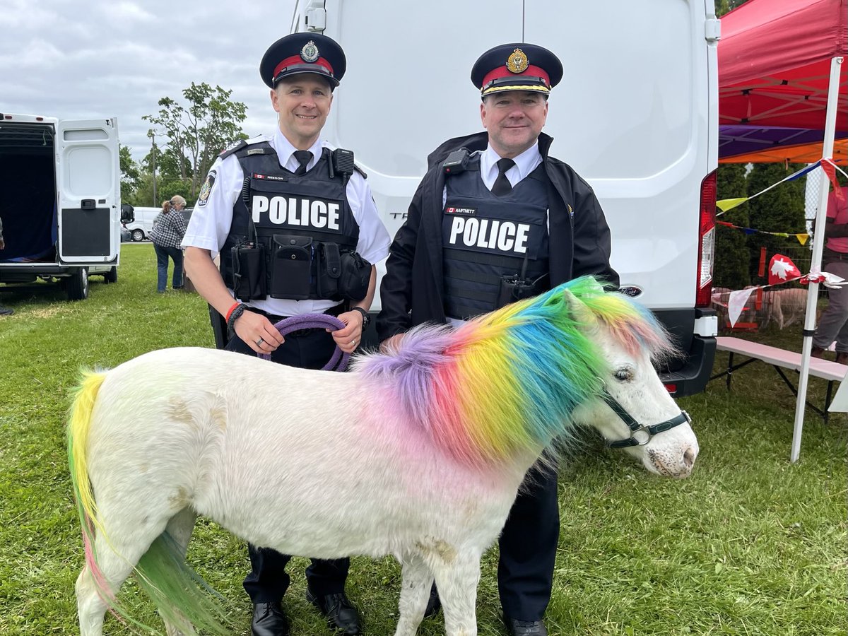 Join us at the 175th anniversary of the ⁦<a href="/PtboPolice/">Peterborough Police</a>⁩ Service event. Lots of fun family activities, food, history and great displays. All free! Calvary Church/new police station Lansdowne St West. Until 1 pm today.  May 31st