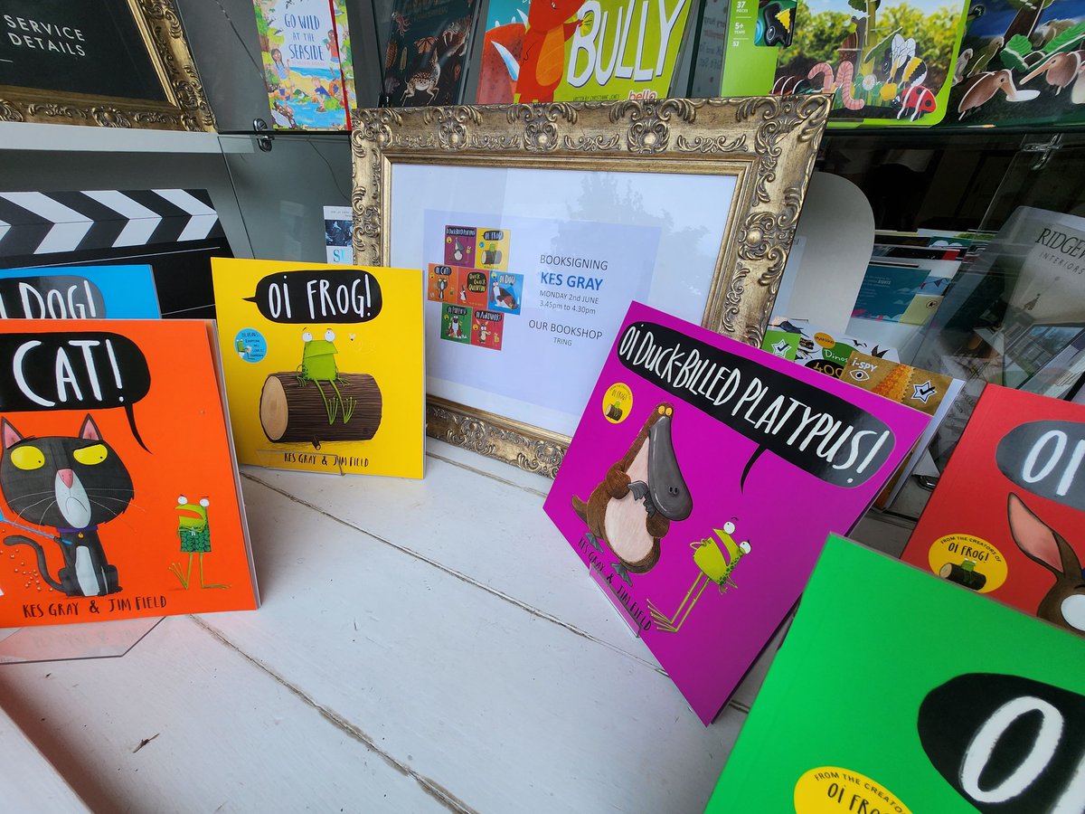 On Monday we have the wonderful Kes Gray, author of the Oi Frog and Friends series coming to Our Bookshop for a public signing in the afternoon. This is part of the launch of his latest book in the series... Oi Dinosaurs!