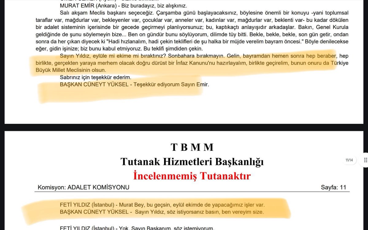 Niye öyle diyorsunuz vekilim bakın <a href="/YildizFeti/">Feti Yıldız</a> Eylül ekim  kasım Aralık olur nasıl olsa bu bayramda mahkum yakınlarının çocukları kurban edildi
