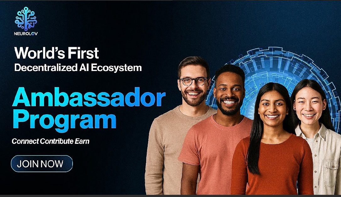 CryptoJakson's tweet image. 📢 Don’t Sleep on This Web3 x AI Gem 🚨
@neurolov is quietly paving the way with a real use case: decentralized AI compute — and they’re inviting early contributors through their Ambassador Program.
🔓 No money needed
⛔ No staking, no token purchases
🚀 Just show up,…