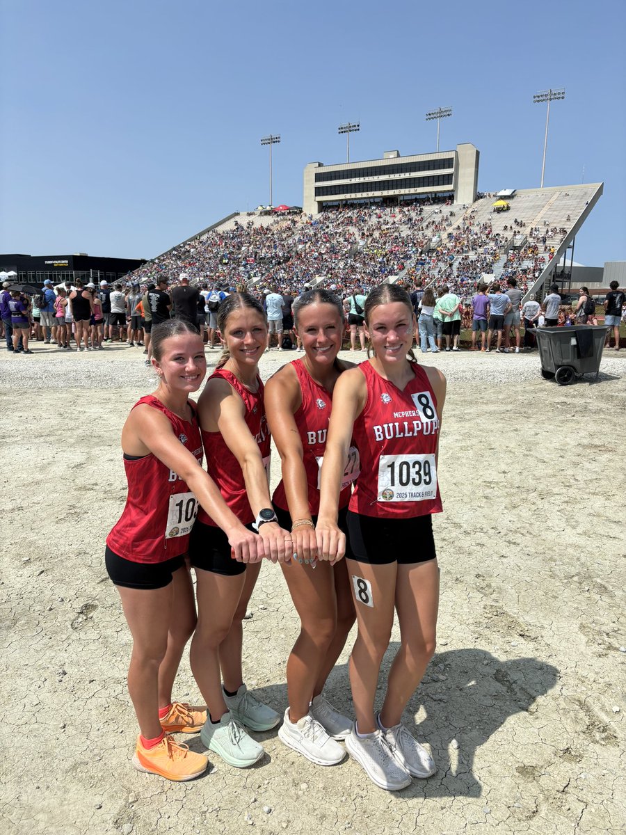 John Montgomery (@coachjmonty) on Twitter photo Congrats to our Girls 4x800 - Lexi Patterson, Kayla Porter, Izabel Backhus, and Ada Prose on their 12th place finish! Great season!
Going to miss this great group of seniors!
<a href="/MHSBullpups/">McPherson HS</a> Congrats to our Girls 4x800 - Lexi Patterson, Kayla Porter, Izabel Backhus, and Ada Prose on their 12th place finish! Great season!
Going to miss this great group of seniors!
<a href="/MHSBullpups/">McPherson HS</a>