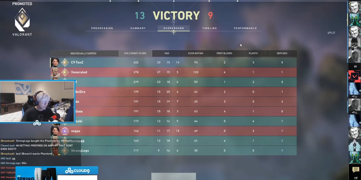 yes, that’s me on Phoenix when C9 TenZ was first to get VALORANT in VALORANT