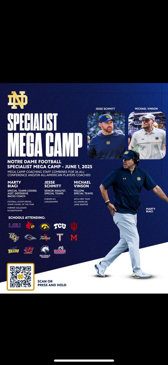Eli Deutsch 4.5⭐️ 2026 Long Snapper (@elideutsch07) on Twitter photo Can’t wait to compete tomorrow in front of the best in the nation!!! First mega camp of June! <a href="/CoachJS50ND/">Jesse Schmitt</a> thanks for the opportunity, couldn’t be more excited! Can’t wait to compete tomorrow in front of the best in the nation!!! First mega camp of June! <a href="/CoachJS50ND/">Jesse Schmitt</a> thanks for the opportunity, couldn’t be more excited!