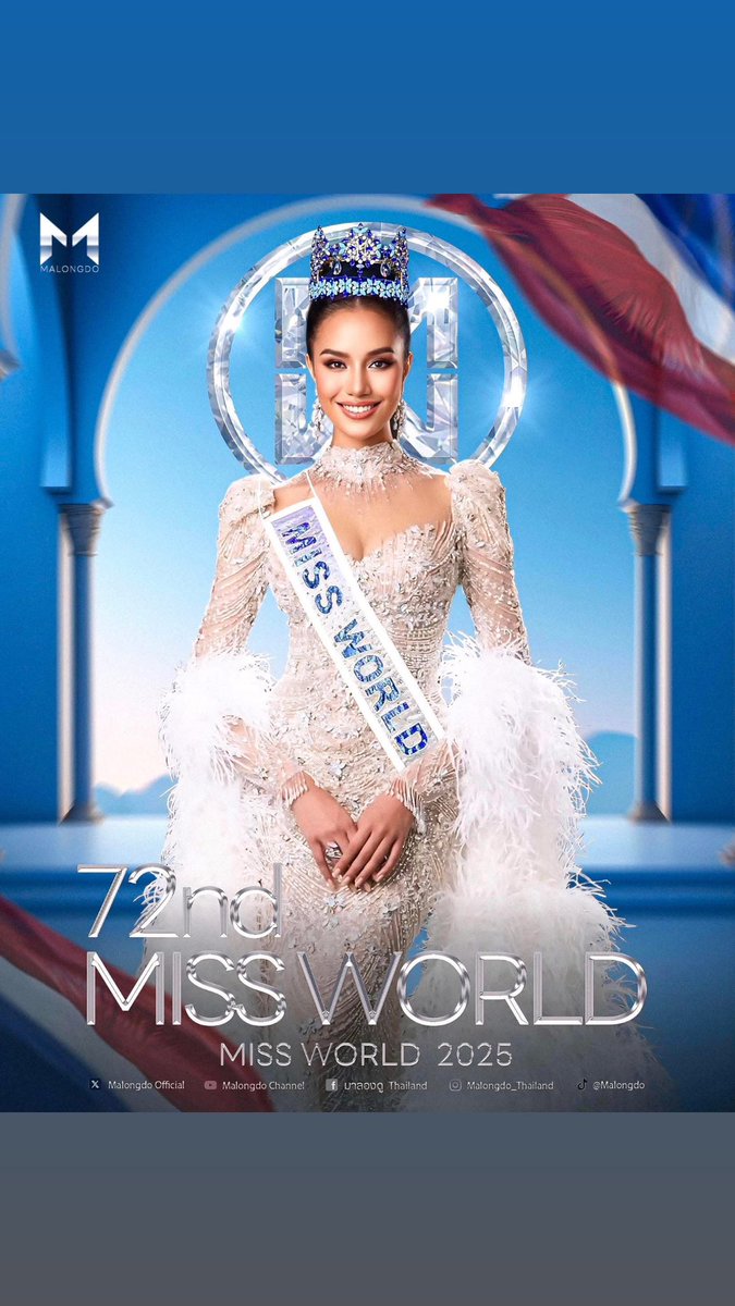 Congratulations  Miss. Thailand #MissWorldThailand2025