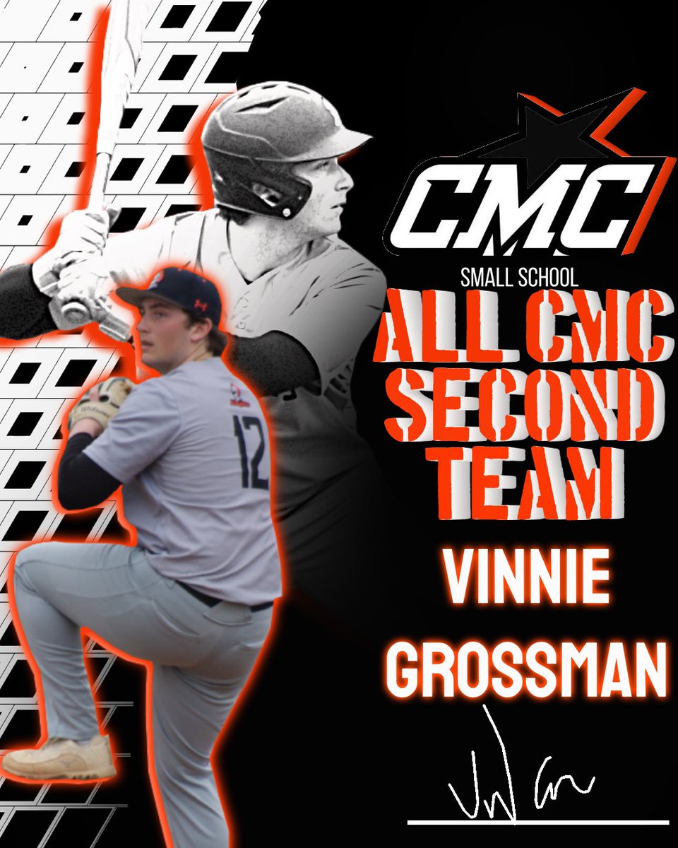 gomhsbaseball's tweet image. Congratulations to Vinnie Grossman for making All CMC Second Team!