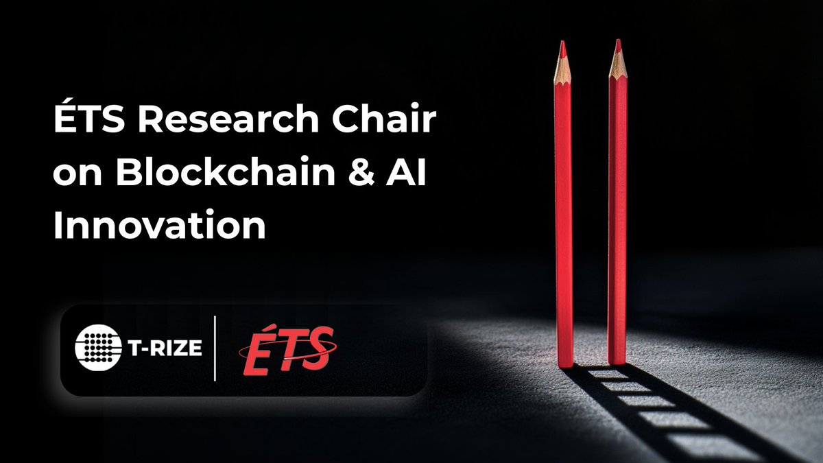 T-RIZE (@trize_io) on Twitter photo 🔬 The T-RIZE x <a href="/etsmtl/">École de technologie supérieure</a> Research Chair is powered by 50,000+ hours of PhD-level innovation, led by Prof. Kaiwen Zhang, expert in blockchain and AI.
Together with a growing team of researchers, we're developing real-world blockchain solutions and decentralized intelligence to 🔬 The T-RIZE x <a href="/etsmtl/">École de technologie supérieure</a> Research Chair is powered by 50,000+ hours of PhD-level innovation, led by Prof. Kaiwen Zhang, expert in blockchain and AI.
Together with a growing team of researchers, we're developing real-world blockchain solutions and decentralized intelligence to