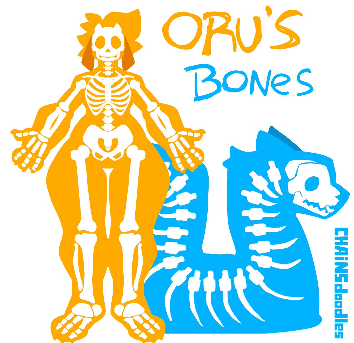 His bones