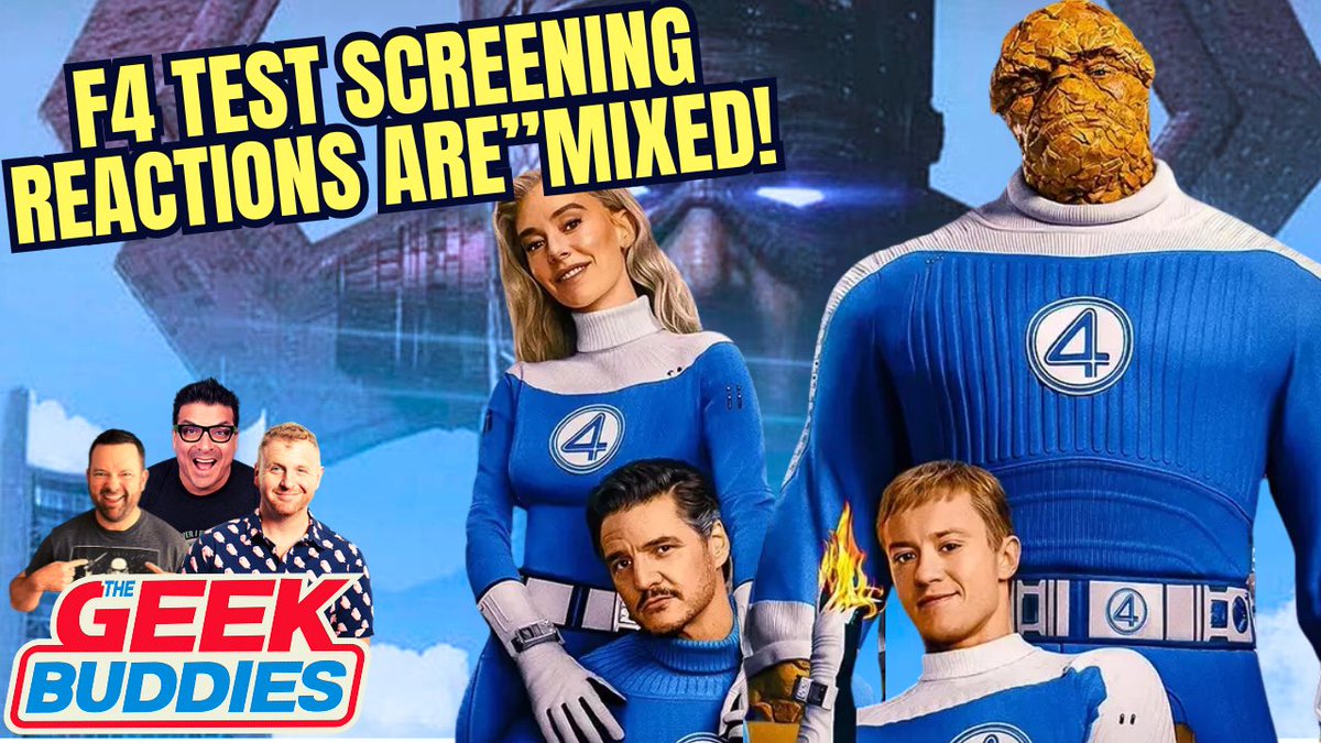 Geek_Buddies's tweet image. Hey geeks! Spend your weekend with @TheRochaSays , @Shannon_McClung & @mktoon:
- “mixed” test screenings for #Superman & #FantasticFour
- #HarryPotter casting
- MAUL animated!
- Hulk and Punisher in #SpiderManBrandNewDay & more!
Link: youtu.be/gghe1WMsNoI