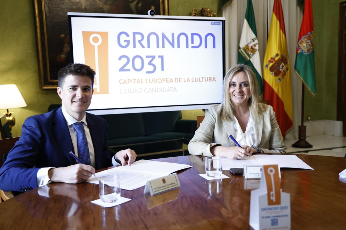 marifrangr's tweet photo. ✍️Los jóvenes empresarios @AJE_Granada de nuestra ciudad se suman al proyecto de todos los granadinos para que #Granada sea candidata a Capital Europea de la Cultura #CEC2031
Gracias por vuestra ayuda, pondremos en semanas en funcionamiento #Hubic nuestro Hub de industria cultural y creativa que favorezca la cultura como palanca de cambio
#Granada2031🗝️🇪🇺
