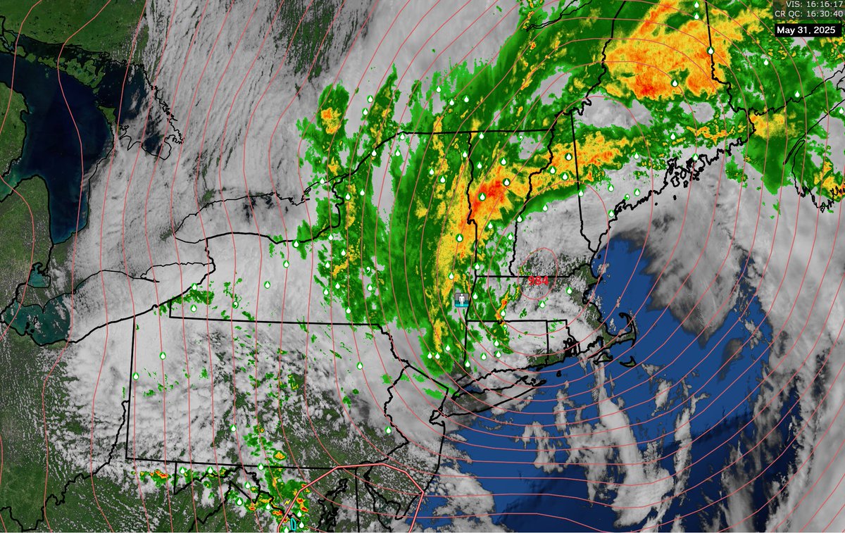 Pressure down to 984mb now over MA/NH
