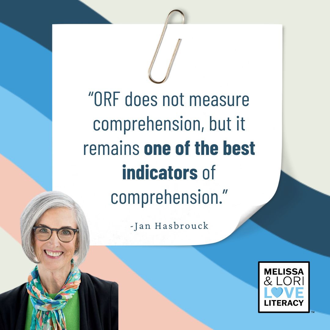 Oral Reading Fluency (ORF) tells us so much about students' reading! Expert Jan Hasbrouck explains ORF in this episode and gives sooo many great teacher tips for understanding it.  🫶

Listen 🎙️ shorturl.at/nhBBL
ORF Norms 📊 shorturl.at/v4NJ7